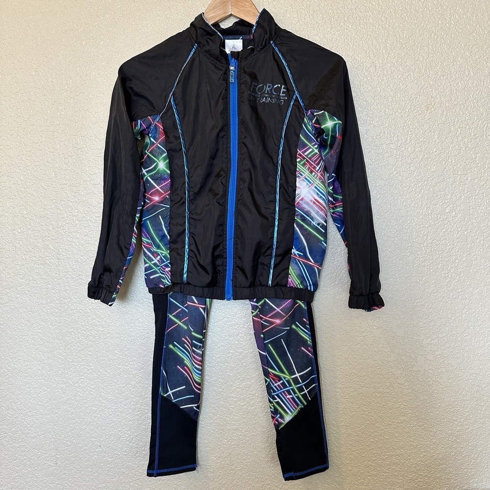 Disney Star Wars Kids Force In Training Track Suit Lightsaber Print Set 9/10
